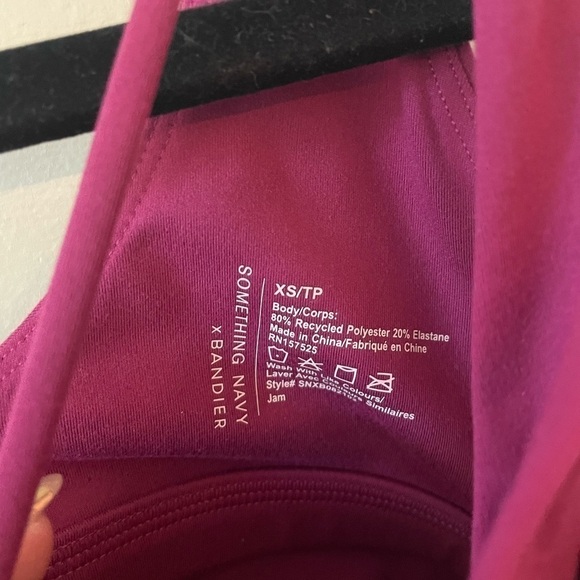 BANDIER x SOMETHING NAVY Strappy Sports Bra Size XS - Picture 5 of 5